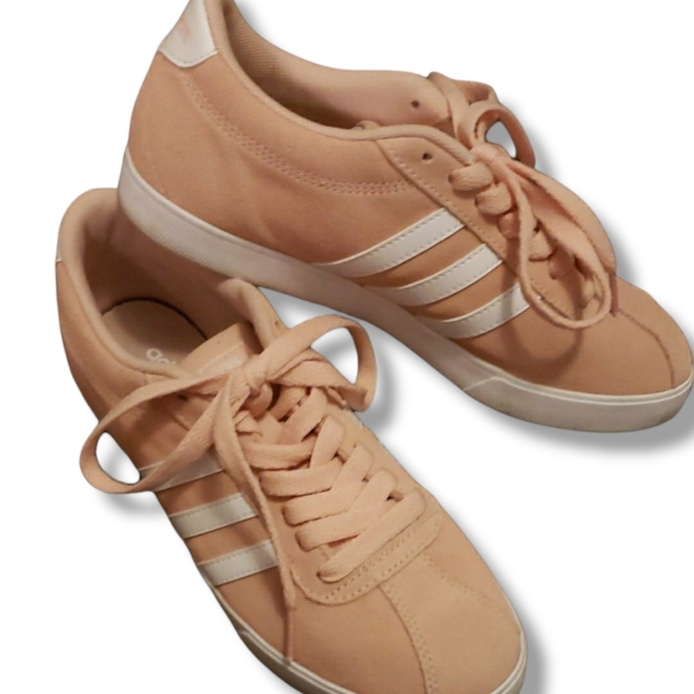 ADIDAS VL COURT 2.0 DUST PINK SZ. 6.5 👣